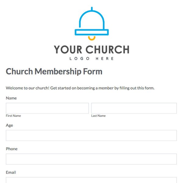 Church Membership Form